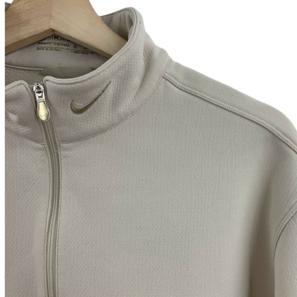 Nike Golf Therma-Fit 1/4 Zip Colorblock Pullover Sweatshirt Tan/Khaki Men’s S - Picture 5 of 11